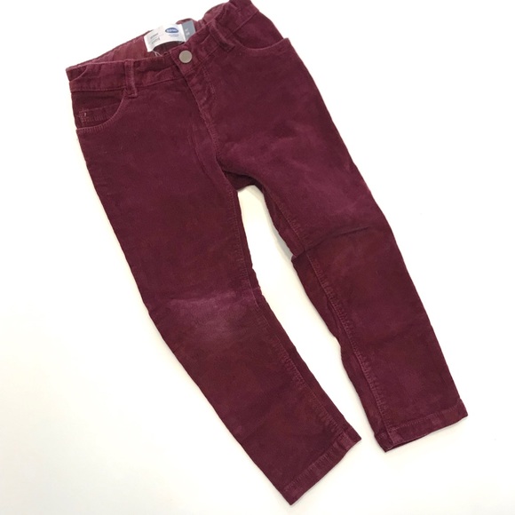 maroon corduroy pants